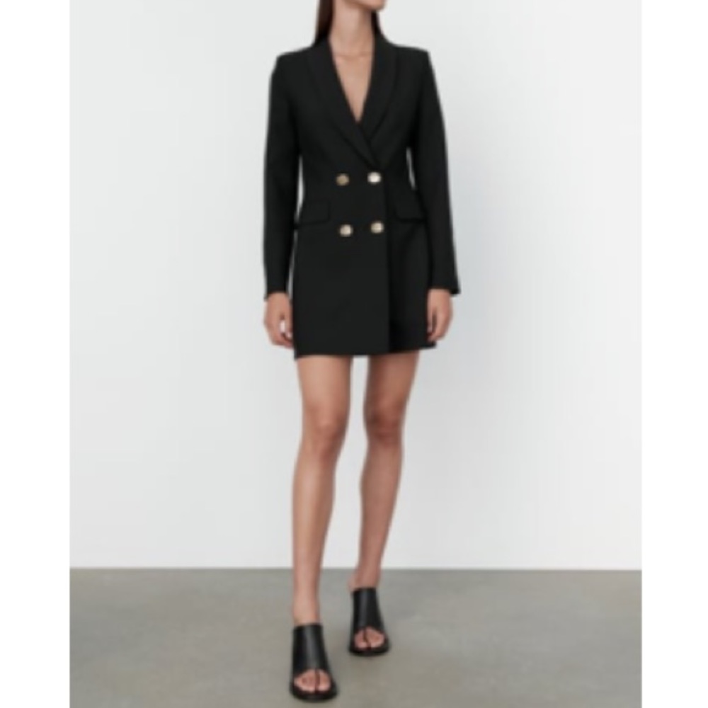 Double breasted long blazer *worn once *